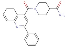 1-[(2-phenyl-4-quinolinyl)carbonyl]-4-piperidinecarboxamide