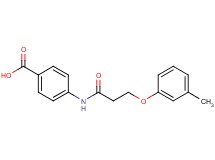 4-{[3-(3-methylphenoxy)propanoyl]amino}benzoic acid