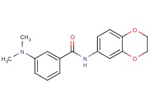 N-(2,3-dihydro-1,4-benzodioxin-6-yl)-3-(dimethylamino)benzamide