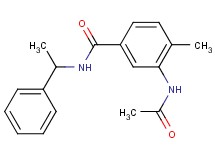 3-(acetylamino)-4-methyl-N-(1-phenylethyl)benzamide