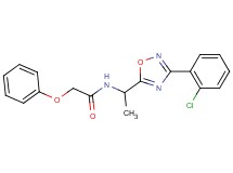 N-{1-[3-(2-chlorophenyl)-1,2,4-oxadiazol-5-yl]ethyl}-2-phenoxyacetamide
