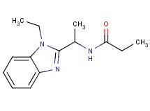 N-[1-(1-ethyl-1H-benzimidazol-2-yl)ethyl]propanamide