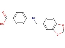 4-[(1,3-benzodioxol-5-ylmethyl)amino]benzoic acid