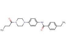 N-[4-(4-butyryl-1-piperazinyl)phenyl]-4-ethylbenzamide