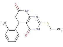 2-(ethylthio)-5-(2-methylphenyl)-5,8-dihydropyrido[2,3-d]pyrimidine-4,7(3H,6H)-dione
