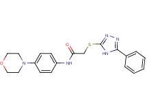 N-[4-(4-morpholinyl)phenyl]-2-[(5-phenyl-4H-1,2,4-triazol-3-yl)thio]acetamide
