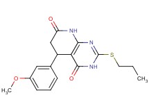 5-(3-methoxyphenyl)-2-(propylthio)-5,8-dihydropyrido[2,3-d]pyrimidine-4,7(3H,6H)-dione