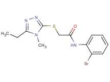 N-(2-bromophenyl)-2-[(5-ethyl-4-methyl-4H-1,2,4-triazol-3-yl)thio]acetamide