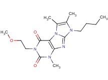 8-butyl-3-(2-methoxyethyl)-1,6,7-trimethyl-1H-imidazo[2,1-f]purine-2,4(3H,8H)-dione