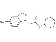 N-cyclohexyl-2-(6-methyl-1-benzofuran-3-yl)acetamide