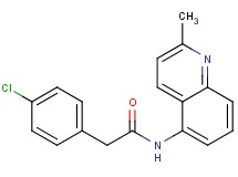 2-(4-chlorophenyl)-N-(2-methyl-5-quinolinyl)acetamide