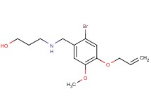 3-{[4-(allyloxy)-2-bromo-5-methoxybenzyl]amino}-1-propanol