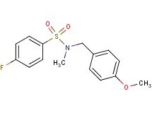4-fluoro-N-(4-methoxybenzyl)-N-methylbenzenesulfonamide