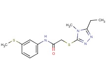 2-[(5-ethyl-4-methyl-4H-1,2,4-triazol-3-yl)thio]-N-[3-(methylthio)phenyl]acetamide