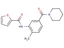 N-[2-methyl-5-(1-piperidinylcarbonyl)phenyl]-2-furamide