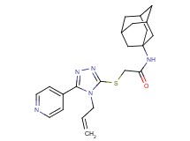N-1-adamantyl-2-{[4-allyl-5-(4-pyridinyl)-4H-1,2,4-triazol-3-yl]thio}acetamide