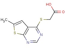[(6-methylthieno[2,3-d]pyrimidin-4-yl)thio]acetic acid