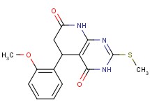 5-(2-methoxyphenyl)-2-(methylthio)-5,8-dihydropyrido[2,3-d]pyrimidine-4,7(3H,6H)-dione