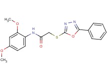 N-(2,4-dimethoxyphenyl)-2-[(5-phenyl-1,3,4-oxadiazol-2-yl)thio]acetamide