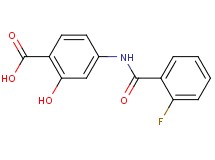 4-[(2-fluorobenzoyl)amino]-2-hydroxybenzoic acid
