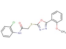 N-(2-chlorophenyl)-2-{[5-(2-methoxyphenyl)-1,3,4-oxadiazol-2-yl]thio}acetamide