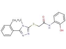 N-(2-hydroxyphenyl)-2-{[4-methyl-5-(2-methylphenyl)-4H-1,2,4-triazol-3-yl]thio}acetamide