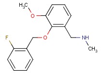 {2-[(2-fluorobenzyl)oxy]-3-methoxybenzyl}methylamine hydrochloride