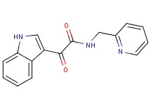 2-(1H-indol-3-yl)-2-oxo-N-(2-pyridinylmethyl)acetamide