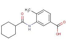 3-[(cyclohexylcarbonyl)amino]-4-methylbenzoic acid