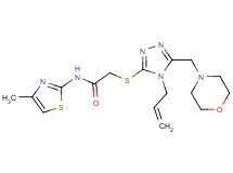 2-{[4-allyl-5-(4-morpholinylmethyl)-4H-1,2,4-triazol-3-yl]thio}-N-(4-methyl-1,3-thiazol-2-yl)acetamide