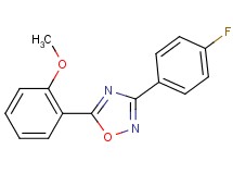 3-(4-fluorophenyl)-5-(2-methoxyphenyl)-1,2,4-oxadiazole