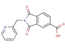 1,3-dioxo-2-(2-pyridinylmethyl)-5-isoindolinecarboxylic acid