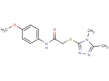 2-[(4,5-dimethyl-4H-1,2,4-triazol-3-yl)thio]-N-(4-methoxyphenyl)acetamide