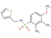 4-methoxy-2,3-dimethyl-N-(2-thienylmethyl)benzenesulfonamide