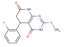 5-(2-fluorophenyl)-2-(methylthio)-5,8-dihydropyrido[2,3-d]pyrimidine-4,7(3H,6H)-dione