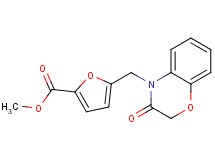 methyl 5-[(3-oxo-2,3-dihydro-4H-1,4-benzoxazin-4-yl)methyl]-2-furoate