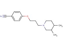 4-[3-(3,4-dimethyl-1-piperidinyl)propoxy]benzonitrile hydrochloride