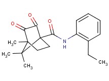 N-(2-ethylphenyl)-4,7,7-trimethyl-2,3-dioxobicyclo[2.2.1]heptane-1-carboxamide