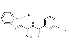 3-methyl-N-[1-(1-methyl-1H-benzimidazol-2-yl)ethyl]benzamide