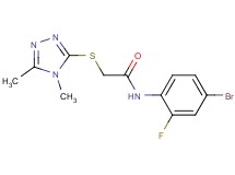 N-(4-bromo-2-fluorophenyl)-2-[(4,5-dimethyl-4H-1,2,4-triazol-3-yl)thio]acetamide