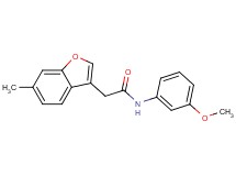 N-(3-methoxyphenyl)-2-(6-methyl-1-benzofuran-3-yl)acetamide