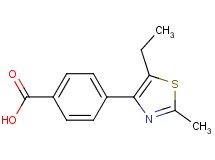 4-(5-ethyl-2-methyl-1,3-thiazol-4-yl)benzoic acid