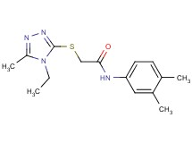N-(3,4-dimethylphenyl)-2-[(4-ethyl-5-methyl-4H-1,2,4-triazol-3-yl)thio]acetamide