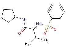 N~1~-cyclopentyl-N~2~-(phenylsulfonyl)valinamide