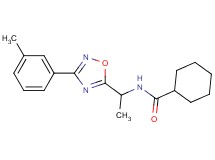 N-{1-[3-(3-methylphenyl)-1,2,4-oxadiazol-5-yl]ethyl}cyclohexanecarboxamide