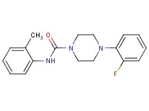 4-(2-fluorophenyl)-N-(2-methylphenyl)-1-piperazinecarboxamide