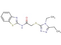 N-1,3-benzothiazol-2-yl-2-[(4,5-diethyl-4H-1,2,4-triazol-3-yl)thio]acetamide