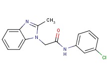N-(3-chlorophenyl)-2-(2-methyl-1H-benzimidazol-1-yl)acetamide