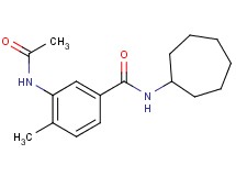 3-(acetylamino)-N-cycloheptyl-4-methylbenzamide