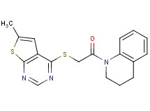 1-{[(6-methylthieno[2,3-d]pyrimidin-4-yl)thio]acetyl}-1,2,3,4-tetrahydroquinoline